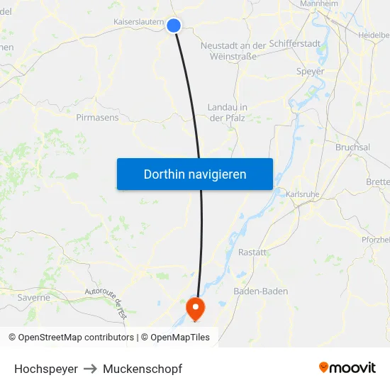 Hochspeyer to Muckenschopf map