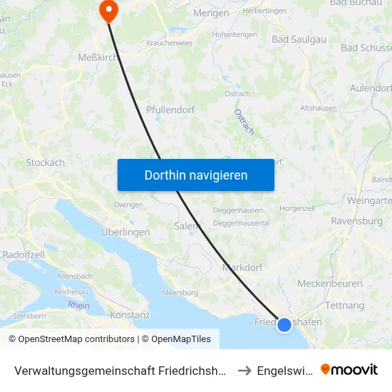 Verwaltungsgemeinschaft Friedrichshafen to Engelswies map