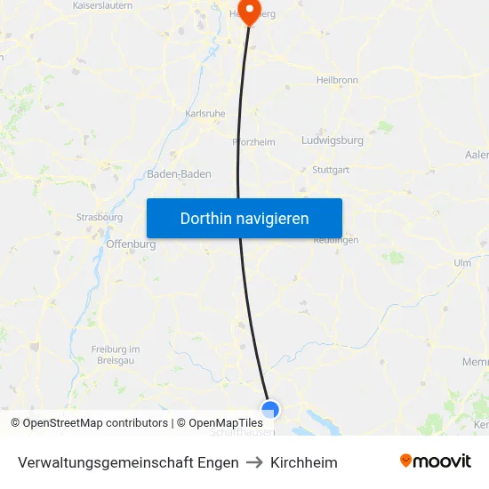 Verwaltungsgemeinschaft Engen to Kirchheim map