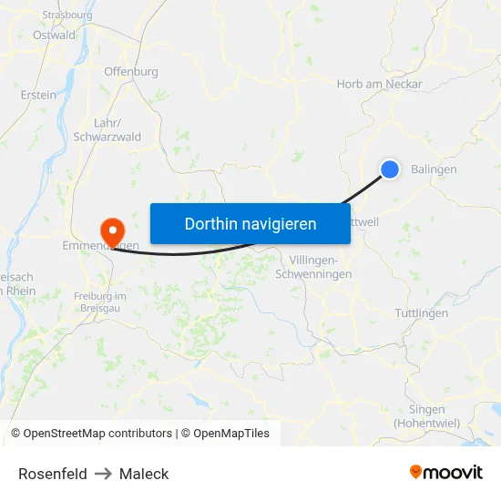 Rosenfeld to Maleck map