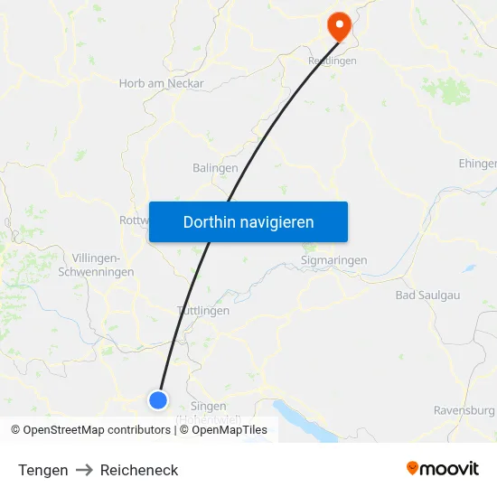Tengen to Reicheneck map