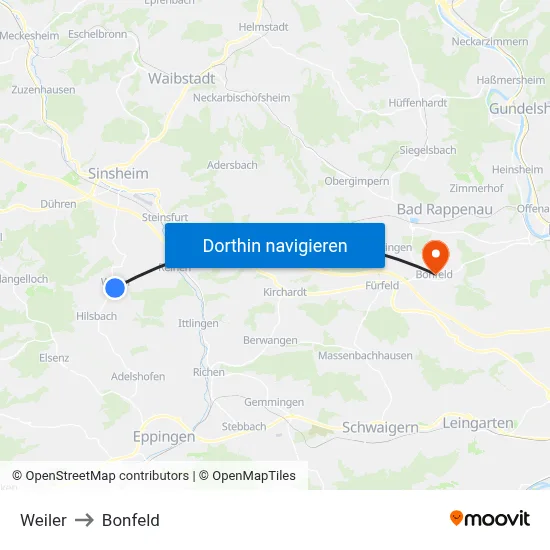 Weiler to Bonfeld map