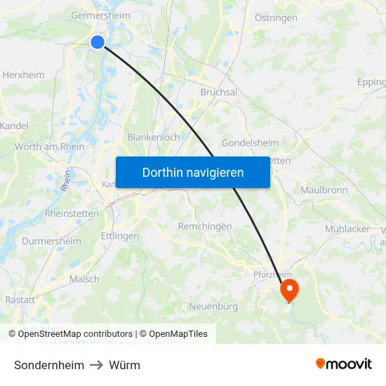 Sondernheim to Würm map