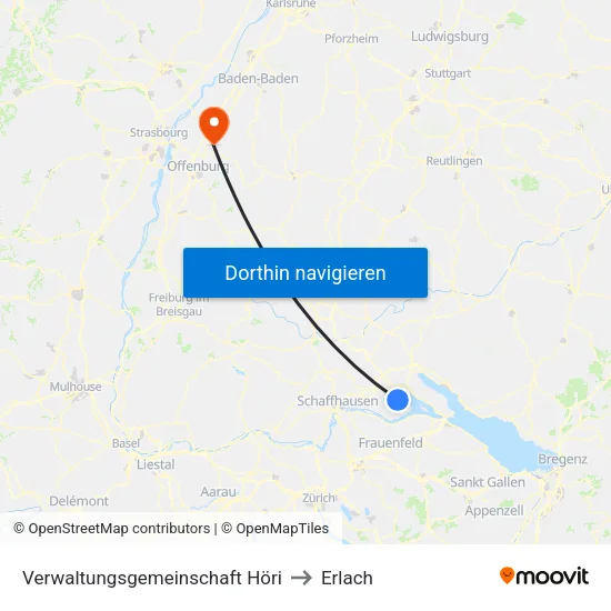 Verwaltungsgemeinschaft Höri to Erlach map