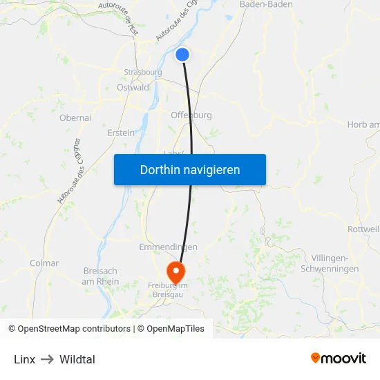 Linx to Wildtal map