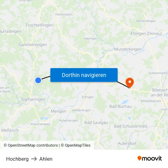 Hochberg to Ahlen map