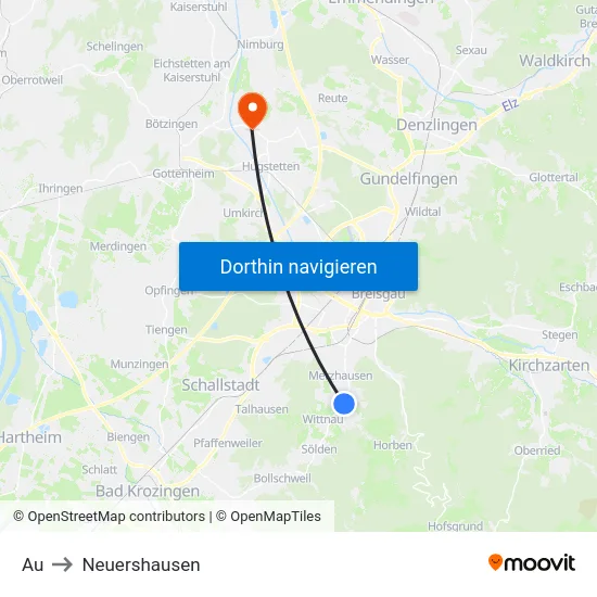 Au to Neuershausen map