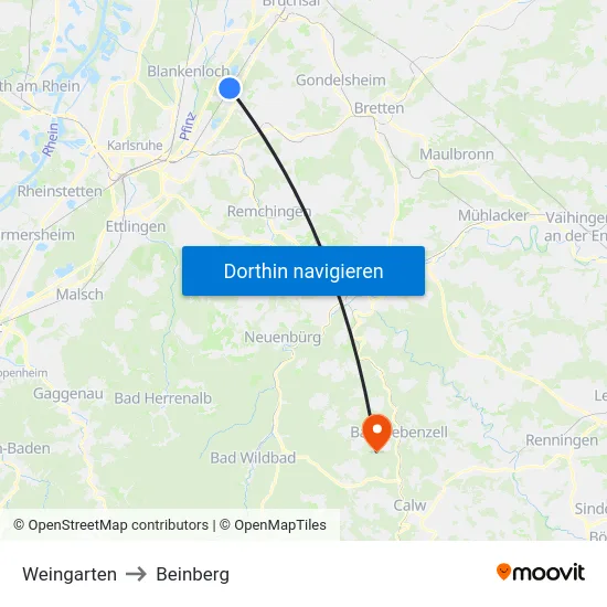 Weingarten to Beinberg map