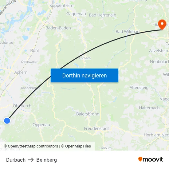 Durbach to Beinberg map