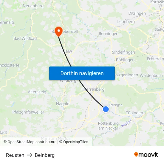 Reusten to Beinberg map