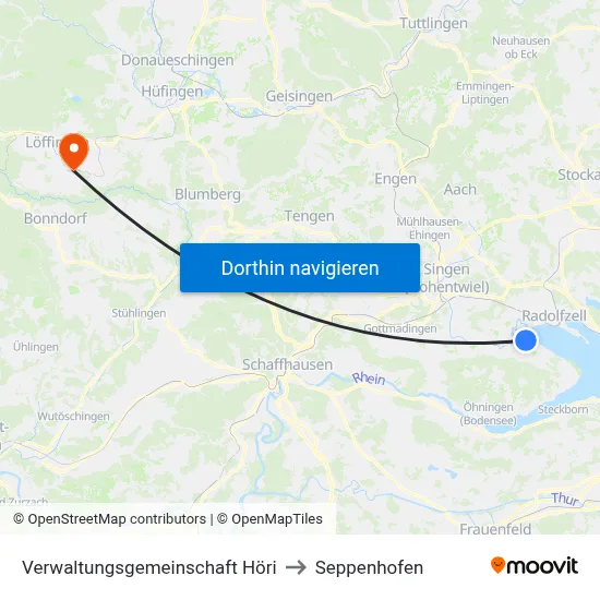 Verwaltungsgemeinschaft Höri to Seppenhofen map