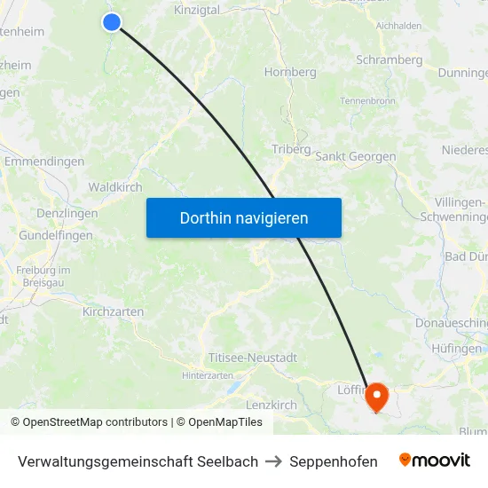 Verwaltungsgemeinschaft Seelbach to Seppenhofen map