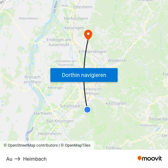Au to Heimbach map