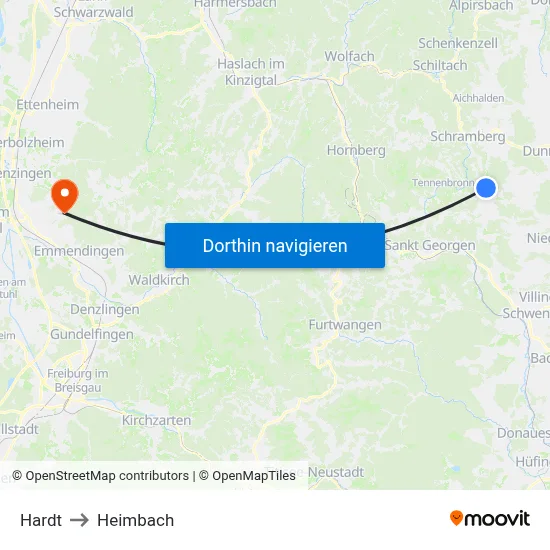 Hardt to Heimbach map