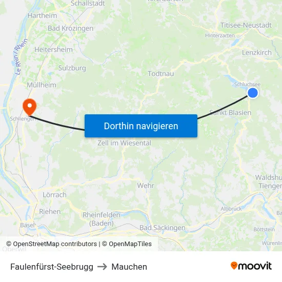 Faulenfürst-Seebrugg to Mauchen map