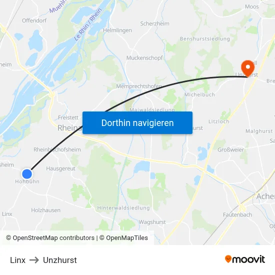 Linx to Unzhurst map