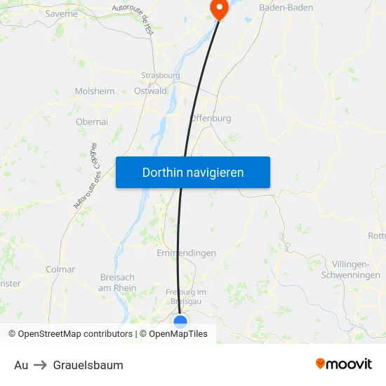 Au to Grauelsbaum map