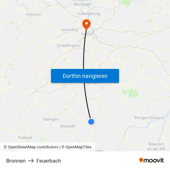 Bronnen to Feuerbach map