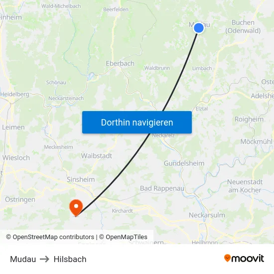 Mudau to Hilsbach map