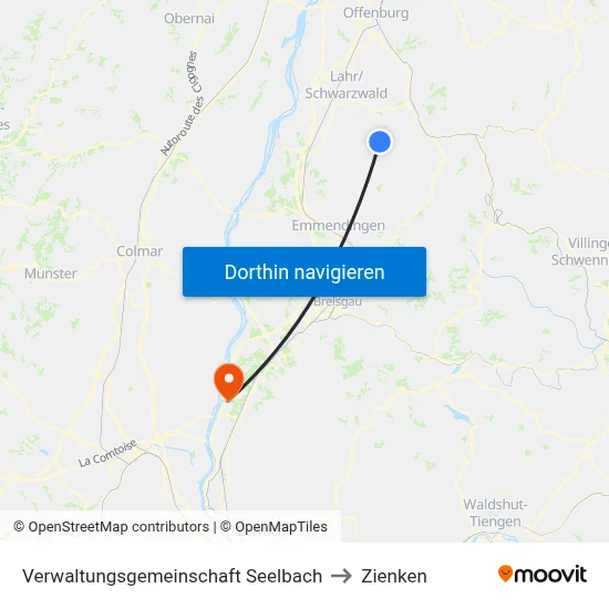 Verwaltungsgemeinschaft Seelbach to Zienken map