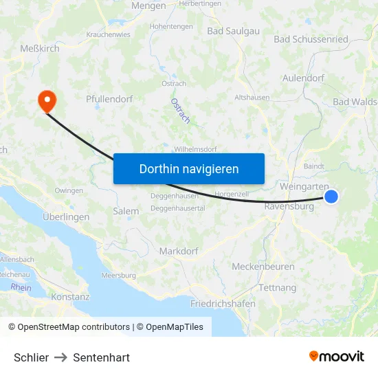 Schlier to Sentenhart map