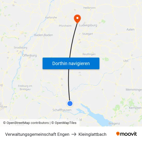 Verwaltungsgemeinschaft Engen to Kleinglattbach map