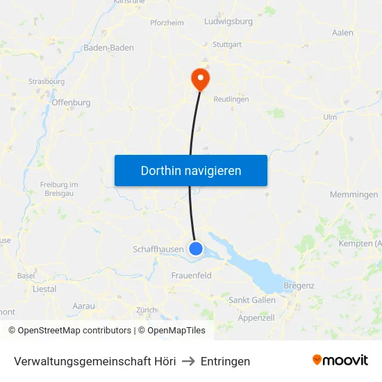 Verwaltungsgemeinschaft Höri to Entringen map