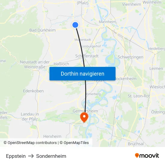 Eppstein to Sondernheim map