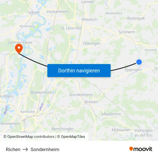 Richen to Sondernheim map