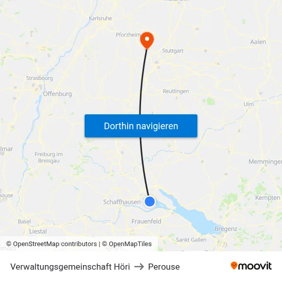 Verwaltungsgemeinschaft Höri to Perouse map