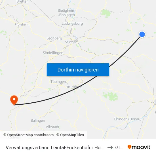 Verwaltungsverband Leintal-Frickenhofer Höhe to Glatt map