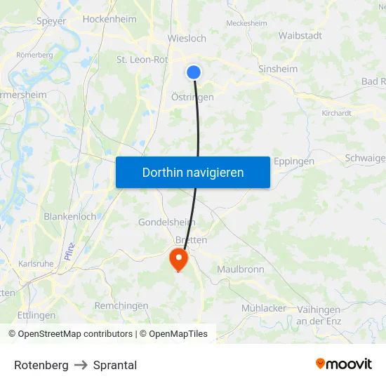 Rotenberg to Sprantal map
