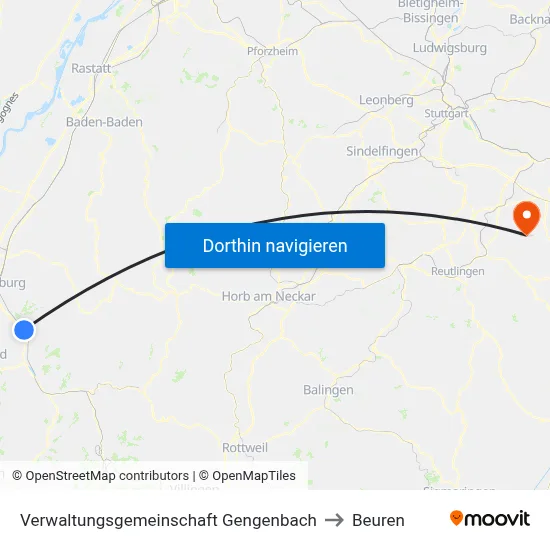 Verwaltungsgemeinschaft Gengenbach to Beuren map