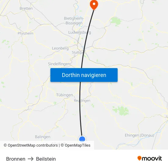 Bronnen to Beilstein map