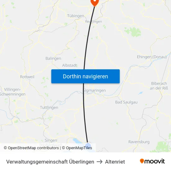 Verwaltungsgemeinschaft Überlingen to Altenriet map