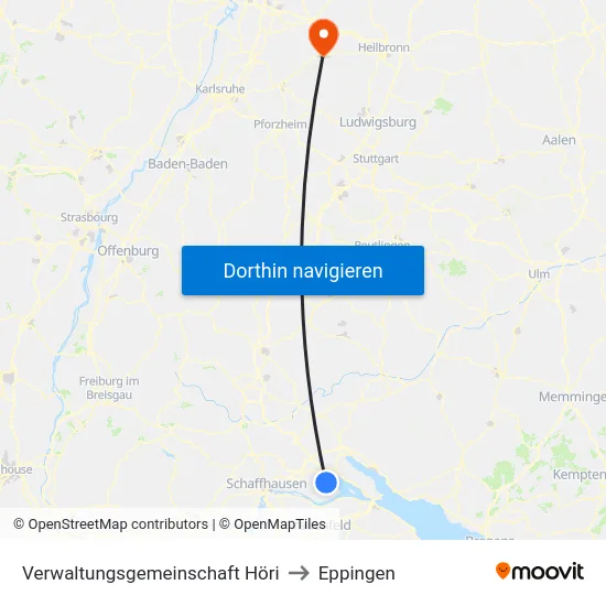 Verwaltungsgemeinschaft Höri to Eppingen map