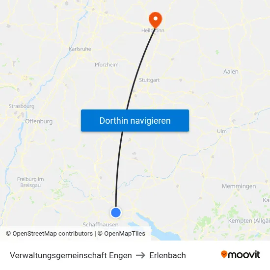 Verwaltungsgemeinschaft Engen to Erlenbach map
