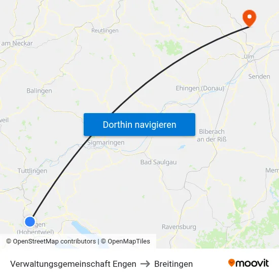 Verwaltungsgemeinschaft Engen to Breitingen map