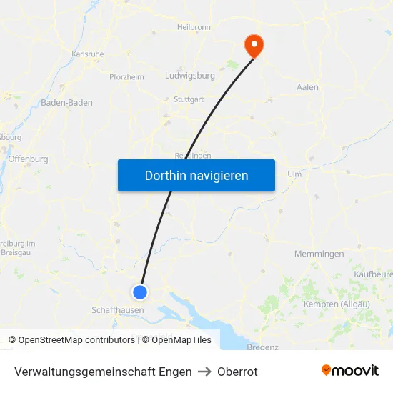 Verwaltungsgemeinschaft Engen to Oberrot map