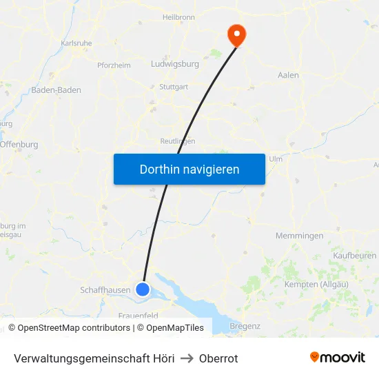 Verwaltungsgemeinschaft Höri to Oberrot map
