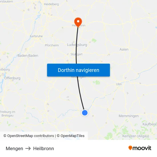 Mengen to Heilbronn map