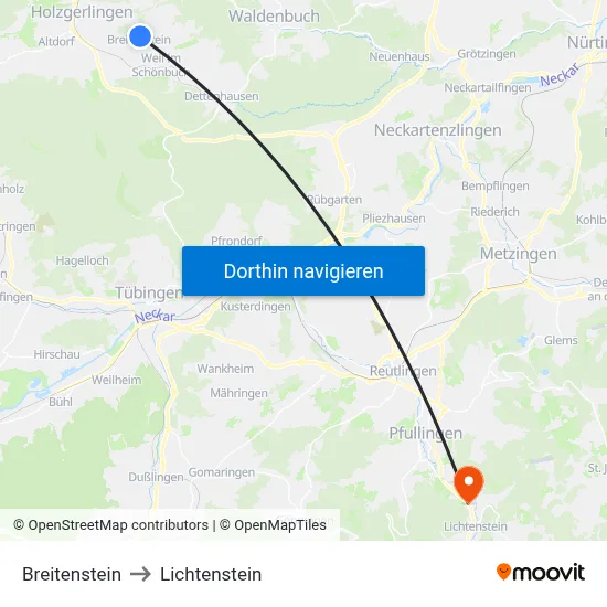 Breitenstein to Lichtenstein map