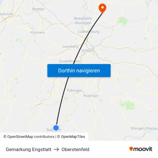 Gemarkung Engstlatt to Oberstenfeld map