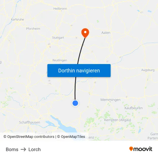 Boms to Lorch map