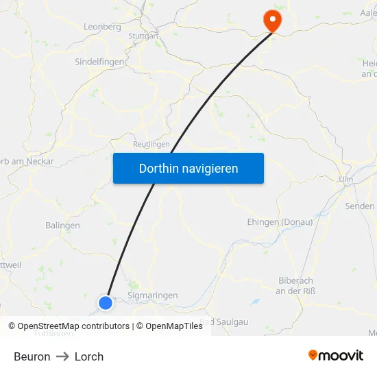 Beuron to Lorch map