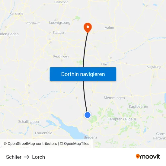 Schlier to Lorch map
