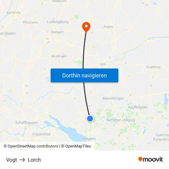 Vogt to Lorch map
