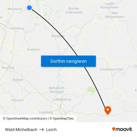 Wald-Michelbach to Lorch map