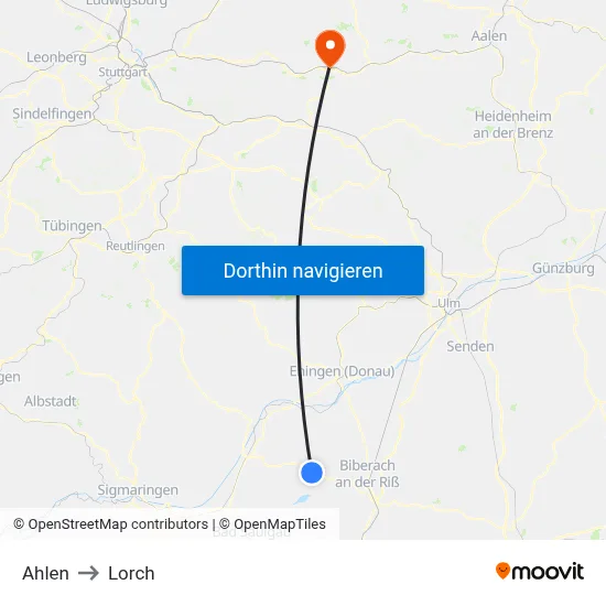 Ahlen to Lorch map