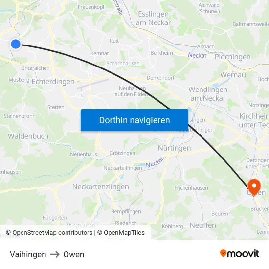Vaihingen to Owen map
